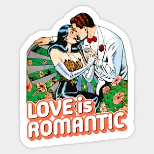 Love Is Romantic Vintage Retro Sticker